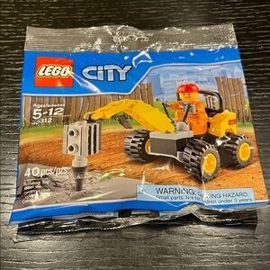 LEGO City Demolition Driller #30312, New in Bag, SEALED.